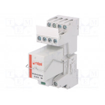 PIR4T-024DC-M41G-V0; Relay: interface; 4PDT; Ucoil: 24VDC; 6A; 6A/250VAC; 6A/24VDC; 100mΩ; RELPOL