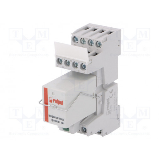 PIR4T-110DC-M43G-V0; Relay: interface; 4PDT; Ucoil: 110VDC; 6A; 6A/250VAC; 6A/24VDC; RELPOL