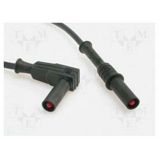 2359-IEC-100-SW; Test lead; 20A; with protection; Len: 1m; black; ELECTRO-PJP 2359-IEC-100-SW; Test lead; 20A; with protection; Len: 1m; black; ELECTRO-PJP
