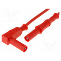 2359-IEC-100-RT; Test lead; 20A; with protection; Len: 1m; red; Cond.cross sec: 1mm2; ELECTRO-PJP