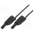 2617-IEC-200-SW; Test lead; 36A; 4mm banana plug-4mm banana plug; Len: 2m; black; ELECTRO-PJP