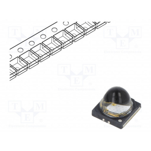 PK2B-3LLE-GNVM; Power LED; UV; 130°; 700mA; λd: 385-390nm; Pmax: 3W; 3.45x3.46mm; ProLight Opto