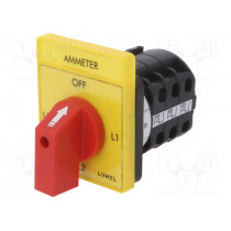 PKT4-C97TXXXOFY000; Switch: ammeter cam switch; Stabl.pos: 4; 16A; OFF-L1-L2-L3; Pos: 4; LUMEL PKT4-C97TXXXOFY000; Switch: ammeter cam switch; Stabl.pos: 4; 16A; OFF-L1-L2-L3; Pos: 4; LUMEL