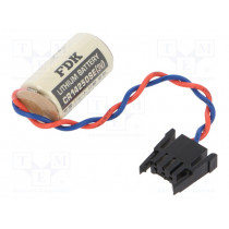 ; Battery: lithium; 3V; 1/2AA,1/2R6,CR14250; connectors; 850mAh; 