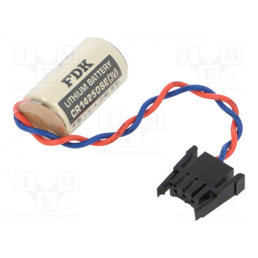 ; Battery: lithium; 3V; 1/2AA,1/2R6,CR14250; connectors; 850mAh; 