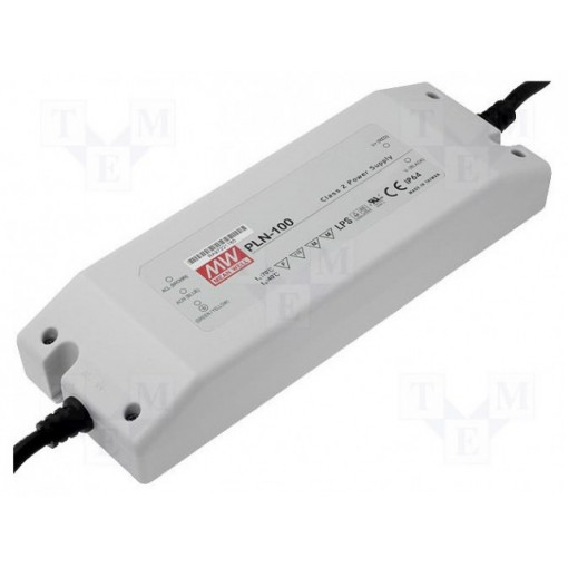 PLN-100-24; Power supply: switched-mode; LED; 96W; 24VDC; 18÷24VDC; 4A; IP64; MEAN WELL