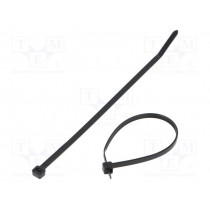 PLT1.5I-M0; Cable tie; L: 142mm; W: 3.6mm; polyamide; 178N; black; Ømax: 35mm; PANDUIT