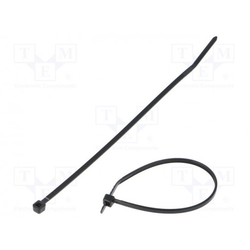 PLT1.5M-M0; Cable tie; L: 142mm; W: 2.5mm; polyamide; 80N; black; Ømax: 32mm; PANDUIT