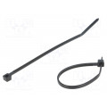 PLT1M-M30; Cable tie; L: 99mm; W: 2.5mm; polyamide; 80N; black; Ømax: 22mm; PANDUIT
