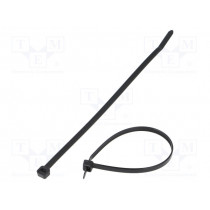 PLT2S-M0; Cable tie; L: 188mm; W: 4.8mm; polyamide; 222N; black; Ømax: 48mm; PANDUIT
