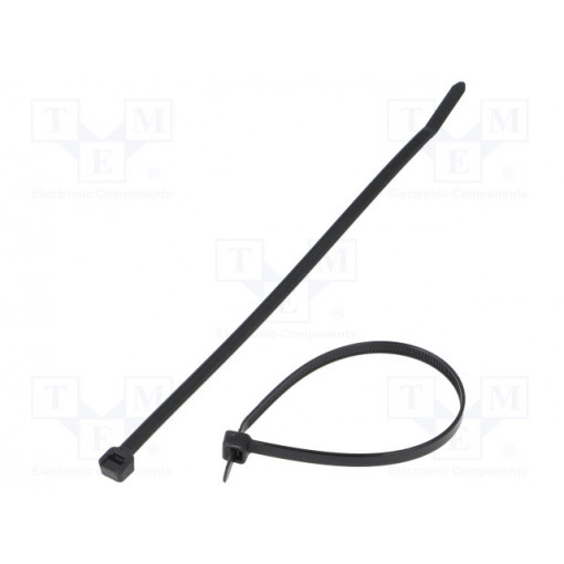 PLT2S-M0; Cable tie; L: 188mm; W: 4.8mm; polyamide; 222N; black; Ømax: 48mm; PANDUIT