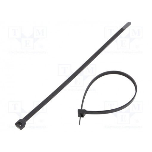 PLT3H-L0; Cable tie; L: 290mm; W: 7.6mm; polyamide; 534N; black; Ømax: 76mm; PANDUIT