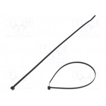 PLT4S-M0; Cable tie; L: 368mm; W: 4.8mm; polyamide; 222N; black; Ømax: 102mm; PANDUIT