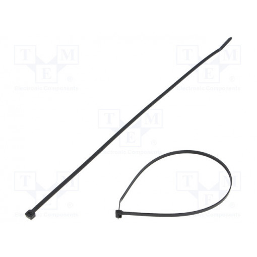 PLT4S-M0; Cable tie; L: 368mm; W: 4.8mm; polyamide; 222N; black; Ømax: 102mm; PANDUIT