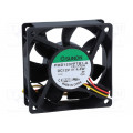 PMD1207PTB1-A.(2).F.GN; Fan: DC; axial; 12VDC; 70x70x25mm; 83.25m3/h; 45dBA; ball bearing; SUNON PMD1207PTB1-A.(2).F.GN; Fan: DC; axial; 12VDC; 70x70x25mm; 83.25m3/h; 45dBA; ball bearing; SUNON