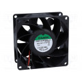 PMD1208PMB1-A(2).GN; Fan: DC; axial; 12VDC; 80x80x38mm; 143m3/h; 55.2dBA; ball bearing; SUNON PMD1208PMB1-A(2).GN; Fan: DC; axial; 12VDC; 80x80x38mm; 143m3/h; 55.2dBA; ball bearing; SUNON