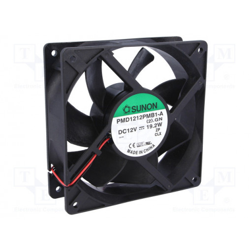 PMD1212PMB1-A(2).GN; Fan: DC; axial; 12VDC; 120x120x38mm; 322.8m3/h; 54dBA; ball bearing; SUNON