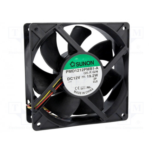 PMD1212PMB1-A(2).F.GN; Fan: DC; axial; 12VDC; 120x120x38mm; 323m3/h; 54dBA; ball bearing; SUNON
