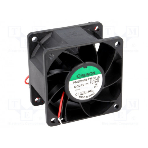 PMD2406PMB1-A(2).GN; Fan: DC; axial; 24VDC; 60x60x38mm; 95.99m3/h; 56dBA; ball bearing; SUNON