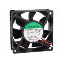 PMD2407PTB1-A.(2).GN; Fan: DC; axial; 24VDC; 70x70x25mm; 83.25m3/h; 45dBA; ball bearing; SUNON