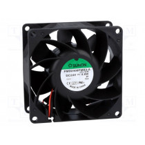 PMD2408PMB3-A.(2).GN; Fan: DC; axial; 24VDC; 80x80x38mm; 101.09m3/h; 47.3dBA; Len: 300mm; SUNON