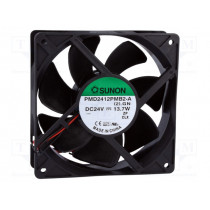 PMD2412PMB2-A(2).GN; Fan: DC; axial; 24VDC; 120x120x38mm; 288.82m3/h; 51dBA; Len: 300mm; SUNON