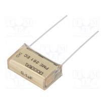 PME261EC6100KR30; Capacitor: paper; 100nF; 300VAC; 20.3mm; ±10%; THT; Series: PME261; KEMET