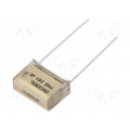 PME261JB5220KR30; Capacitor: paper; 22nF; 500VAC; 15.2mm; ±10%; THT; Series: PME261; KEMET PME261JB5220KR30; Capacitor: paper; 22nF; 500VAC; 15.2mm; ±10%; THT; Series: PME261; KEMET