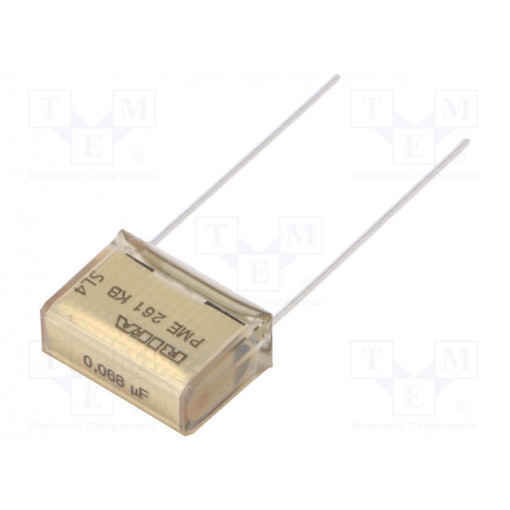 PME261KB5680KR30; Capacitor: paper; 68nF; 220VAC; 15.2mm; ±10%; THT; Series: PME261; KEMET