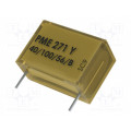 PME271YA4470MR30; Capacitor: paper; Y2; 4.7nF; 300VAC; Pitch: 10.2mm; ±20%; THT; 1kVDC; KEMET PME271YA4470MR30; Capacitor: paper; Y2; 4.7nF; 300VAC; Pitch: 10.2mm; ±20%; THT; 1kVDC; KEMET