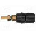 POL 8760 L / SW; Socket; 4mm banana; 100A; black; screw,on panel; insulated; 81mm; SCHÜTZINGER