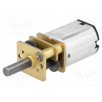 298:1 MICRO METAL GEARMOTOR; Motor: DC; with gearbox; LP; 6VDC; 360mA; Shaft: D spring; POLOLU