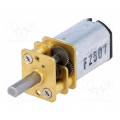 250:1 MICRO METAL GEARMOTOR; Motor: DC; with gearbox; LP; 6VDC; 360mA; Shaft: D spring; POLOLU