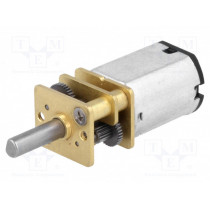 150:1 MICRO METAL GEARMOTOR; Motor: DC; with gearbox; LP; 6VDC; 360mA; Shaft: D spring; POLOLU
