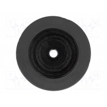 POLOLU-1127; Wheel; black; Shaft: two sides flattened; Pcs: 1; push-in; Ø: 28mm; POLOLU