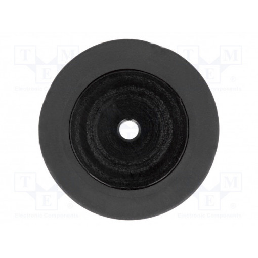 POLOLU-1127; Wheel; black; Shaft: two sides flattened; Pcs: 1; push-in; Ø: 28mm; POLOLU