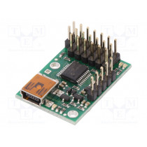 MICRO MAESTRO 6-CHANNEL (ASSEMBLED); Servo controller; USB-UART; Channels: 6; 216x305mm; 5÷16VDC; 4.8g; POLOLU
