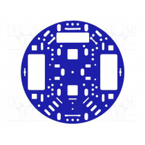 ROBOT CHASSIS RRC04A SOLID BLUE; Chassis; blue; Ø127x3mm; acrylic; POLOLU