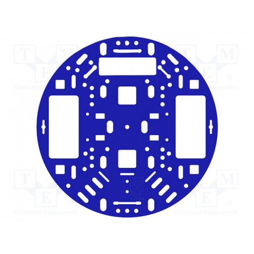 ROBOT CHASSIS RRC04A SOLID BLUE; Chassis; blue; Ø127x3mm; acrylic; POLOLU