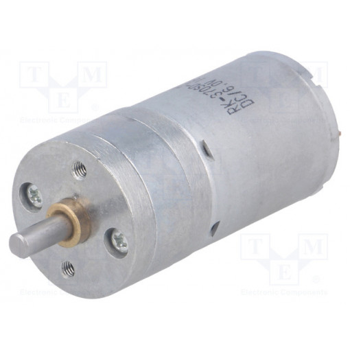 POLOLU-1571; Motor: DC; with gearbox; HP; 6VDC; 6A; Shaft: D spring; 990rpm; POLOLU