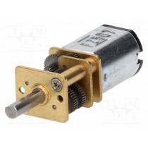 1000:1 MICRO METAL GEARMOTOR; Motor: DC; with gearbox; LP; 6VDC; 360mA; Shaft: D spring; POLOLU