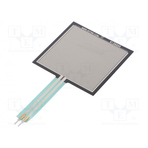 FORCE-SENSING RESISTOR: 1.5? SQUARE; Sensor: pressure; analog; FSR 400; 40x40mm; Range: 0,2÷20N; POLOLU FORCE-SENSING RESISTOR: 1.5? SQUARE; Sensor: pressure; analog; FSR 400; 40x40mm; Range: 0,2÷20N; POLOLU