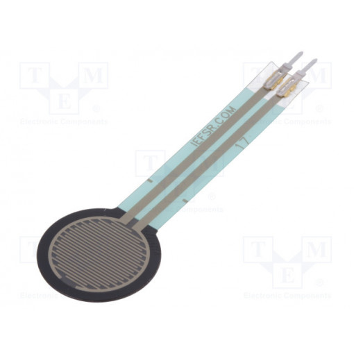 FORCE-SENSING RESISTOR: 0.6?; Sensor: pressure; analog; FSR 400; Ø15mm; Range: 0,2÷20N; POLOLU FORCE-SENSING RESISTOR: 0.6?; Sensor: pressure; analog; FSR 400; Ø15mm; Range: 0,2÷20N; POLOLU