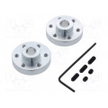 ALUMINUM MOUNTING HUB FOR 1/4? SHAFT #4-; Bracket wheel; Shaft: smooth; Pcs: 2; Shaft dia: 6.35mm; Ø: 25.4mm; POLOLU ALUMINUM MOUNTING HUB FOR 1/4? SHAFT #4-; Bracket wheel; Shaft: smooth; Pcs: 2; Shaft dia: 6.35mm; Ø: 25.4mm; POLOLU