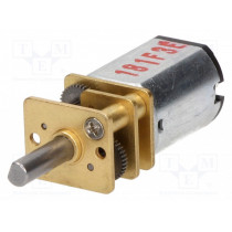 75:1 MICRO METAL GEARMOTOR HP; Motor: DC; with gearbox; HP; 6VDC; 1.6A; Shaft: D spring; max.127mNm; POLOLU