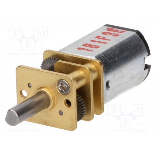 75:1 MICRO METAL GEARMOTOR HP; Motor: DC; with gearbox; HP; 6VDC; 1.6A; Shaft: D spring; max.127mNm; POLOLU