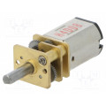 210:1 MICRO METAL GEARMOTOR HP 6V EXTEND; Motor: DC; with gearbox; HP; 6VDC; 1.6A; Shaft: D spring; 150rpm; POLOLU