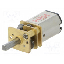 210:1 MICRO METAL GEARMOTOR HP 6V EXTEND; Motor: DC; with gearbox; HP; 6VDC; 1.6A; Shaft: D spring; 150rpm; POLOLU