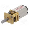 250:1 MICRO METAL GEARMOTOR HP 6V EXTEND; Motor: DC; with gearbox; HP; 6VDC; 1.6A; Shaft: D spring; 120rpm; POLOLU