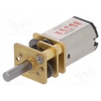 250:1 MICRO METAL GEARMOTOR HP 6V EXTEND; Motor: DC; with gearbox; HP; 6VDC; 1.6A; Shaft: D spring; 120rpm; POLOLU